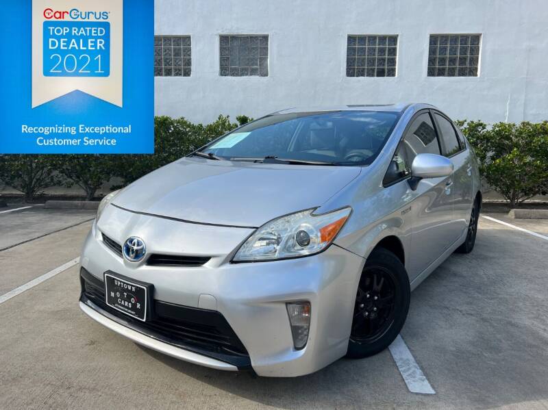 2014 Toyota Prius for sale at UPTOWN MOTOR CARS in Houston TX