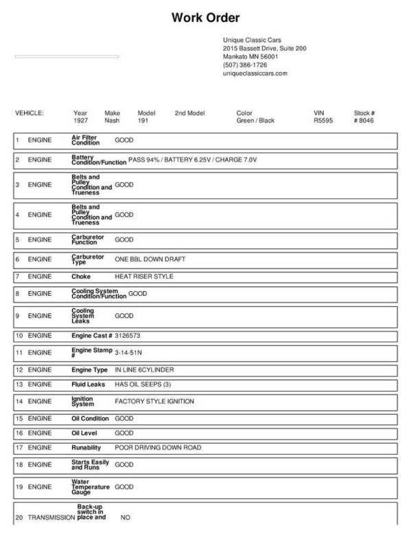 1927 Nash Pickup Conversion