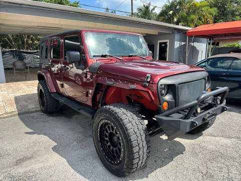 2008 Jeep Wrangler Unlimited for sale at America Auto Wholesale Inc in Miami FL