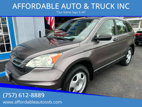 2010 Honda CR-V for sale at AFFORDABLE AUTO & TRUCK INC in Virginia Beach VA