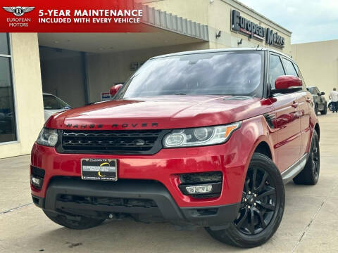 2016 Land Rover Range Rover Sport for sale at European Motors Inc in Plano TX