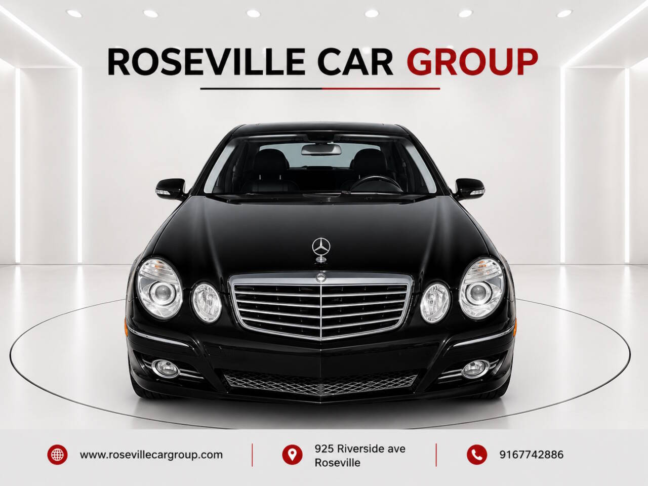 Black 2008 Mercedes-Benz E-Class E 350 E 350 4dr Sedan 1