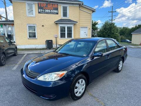 2002 Toyota Camry for sale at Top Gear Motors in Winchester VA
