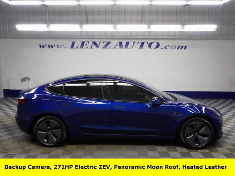 2021 Tesla Model 3 for sale at LENZ TRUCK CENTER in Fond Du Lac WI