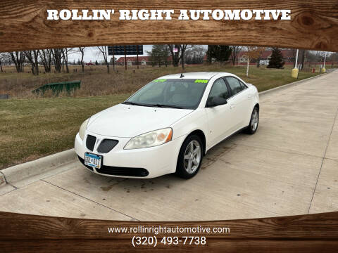 2008 Pontiac G6 for sale at Rollin' Right Automotive in Saint Cloud MN