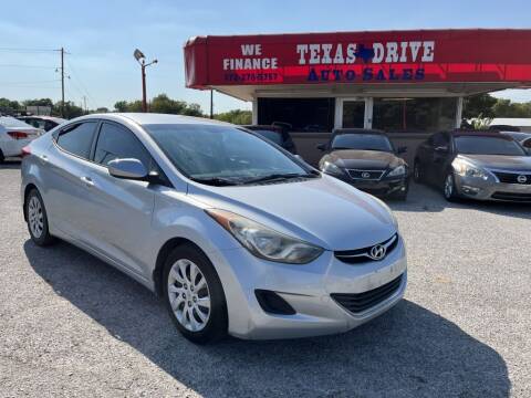2013 Hyundai Elantra for sale at Texas Drive LLC in Garland TX