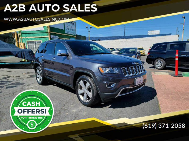 2014 Jeep Grand Cherokee for sale at A2B AUTO SALES in Chula Vista CA