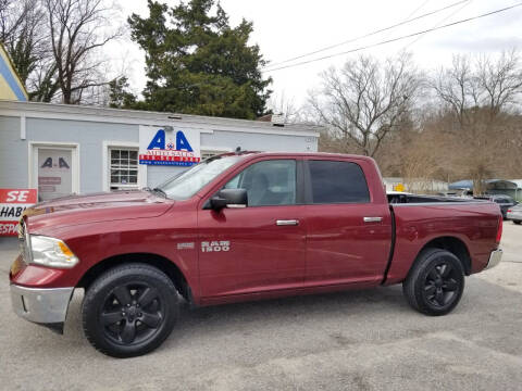 2016 RAM 1500 for sale at A&A Auto Sales llc in Fuquay Varina NC