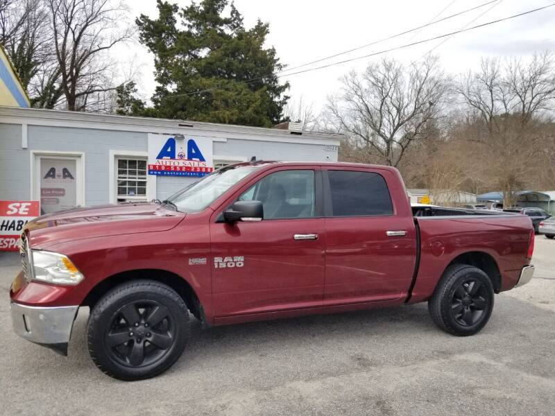 2016 RAM Ram Pickup 1500 for sale at A&A Auto Sales llc in Fuquay Varina NC