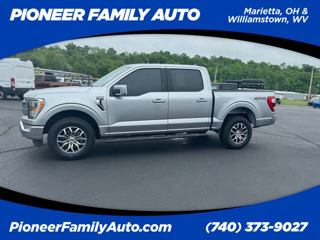 Used 2022 Ford F-150 Lariat with VIN 1FTFW1E80NFC42210 for sale in Williamstown, WV