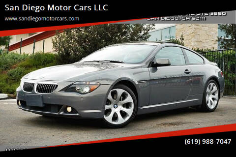 2007 BMW 6 Series for sale at San Diego Motor Cars LLC in Spring Valley CA