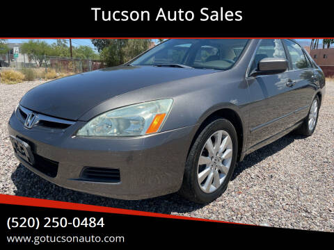 2007 Honda Accord for sale at Tucson Auto Sales in Tucson AZ
