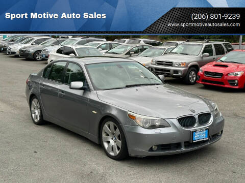 2004 BMW 5 Series for sale at Sport Motive Auto Sales in Seattle WA