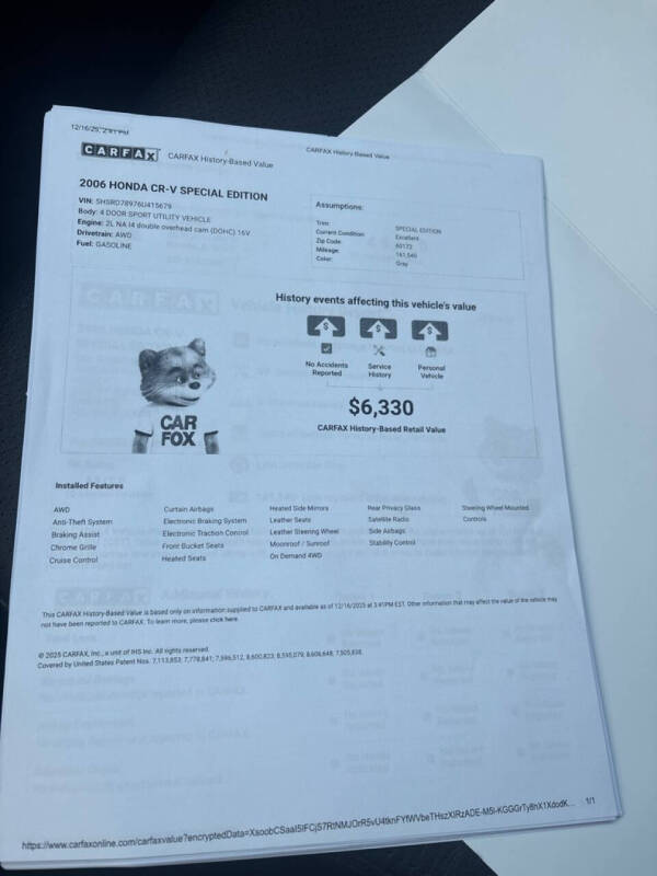 2006 Honda CR-V Special Edition