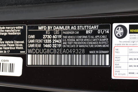 2014 Mercedes-Benz S-Class S 550