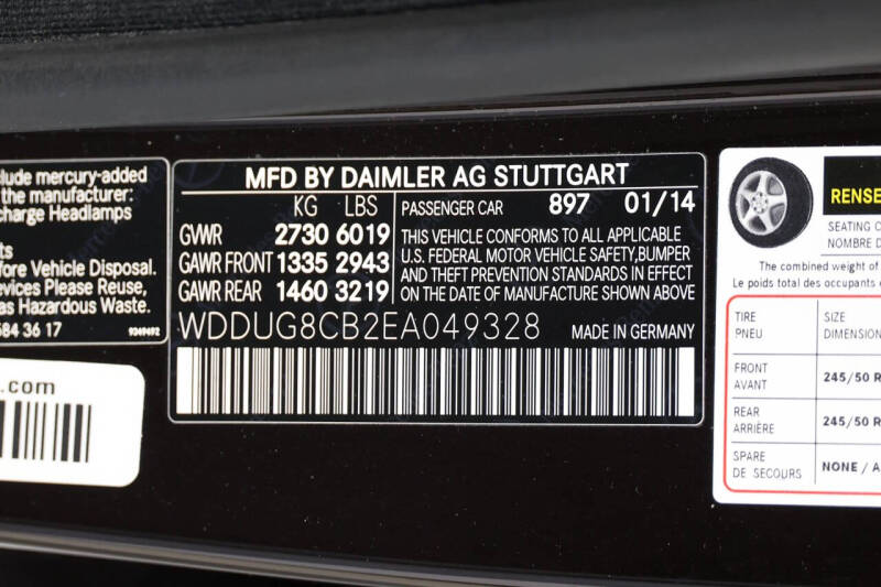 2014 Mercedes-Benz S-Class S 550