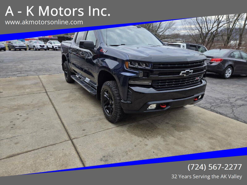 2021 Chevrolet Silverado 1500 for sale at A - K Motors Inc. in Vandergrift PA