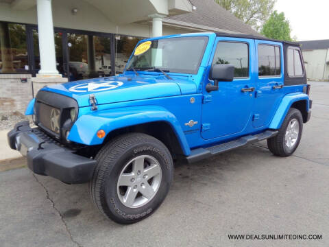 2014 Jeep Wrangler Unlimited for sale at DEALS UNLIMITED INC in Portage MI
