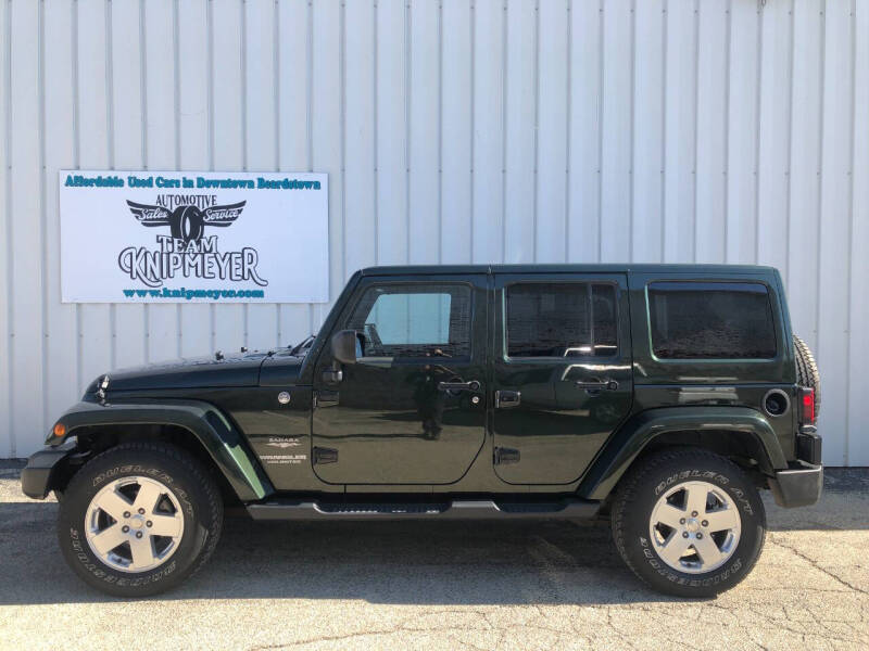 Used 2011 Jeep Wrangler Unlimited Sahara with VIN 1J4BA5H1XBL623055 for sale in Beardstown, IL