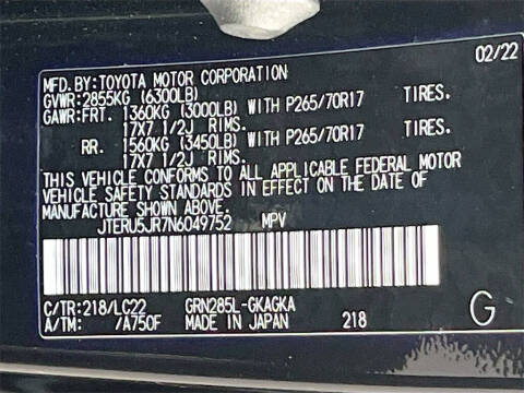 2022 Toyota 4Runner TRD Off-Road Premium