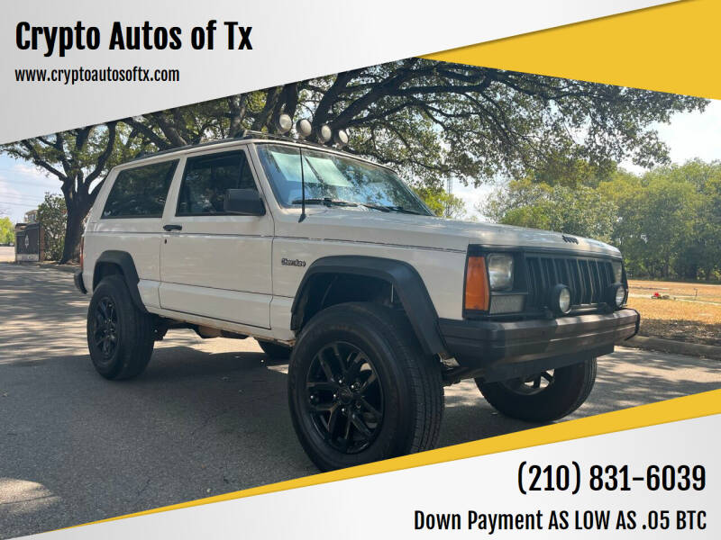 1996 Jeep Cherokee for sale at Crypto Autos of Tx in San Antonio TX