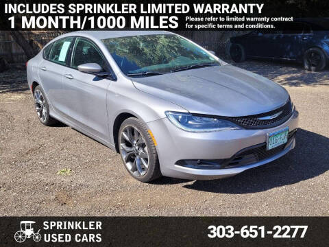 2016 Chrysler 200 for sale at Sprinkler Used Cars in Longmont CO