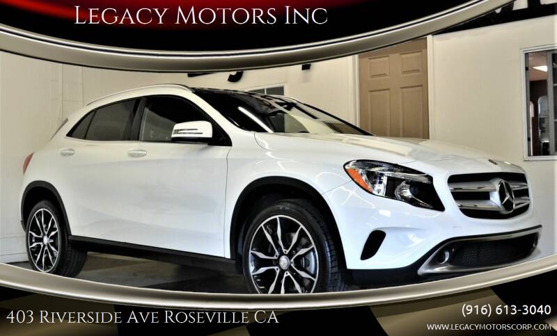 2017 Mercedes-Benz GLA for sale at Legacy Motors Inc in Roseville CA