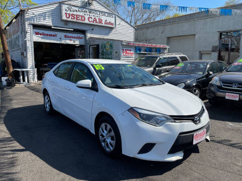 2016 Toyota Corolla for sale at Riverside Wholesalers 2 in Paterson NJ
