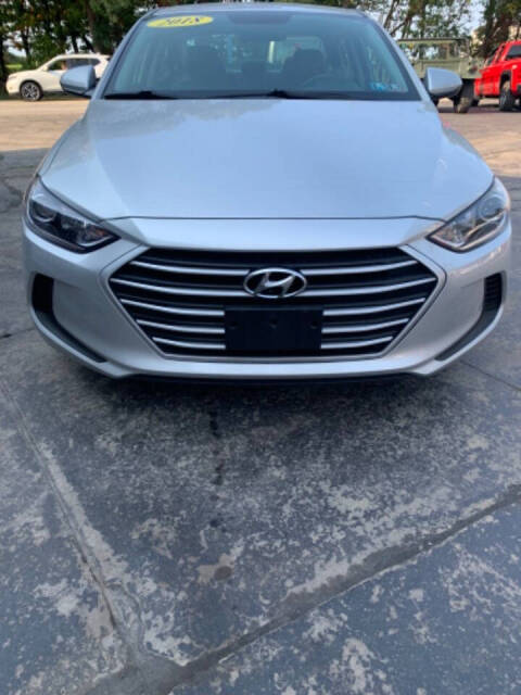 2018 Hyundai ELANTRA for sale at Chuckie Bizzarro's Fleetwing Auto in Erie, PA