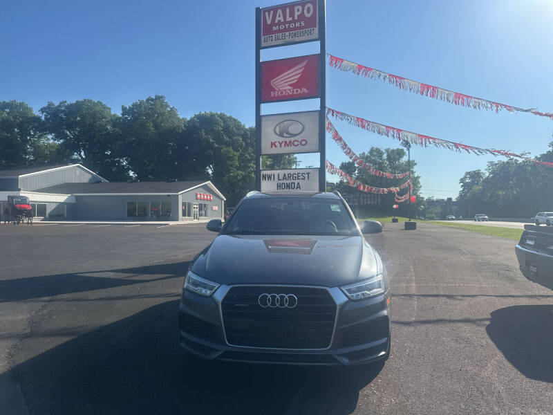 Used 2018 Audi Q3 Premium Plus with VIN WA1JCCFS3JR027092 for sale in Valparaiso, IN