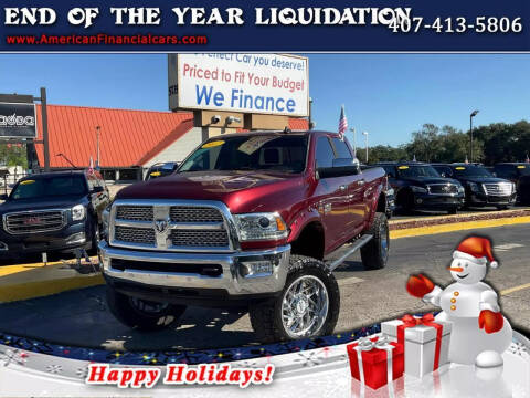2017 RAM 2500 for sale at American Financial Cars in Orlando FL