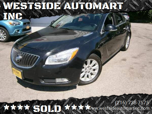 2013 Buick Regal for sale at WESTSIDE AUTOMART INC in Cleveland OH