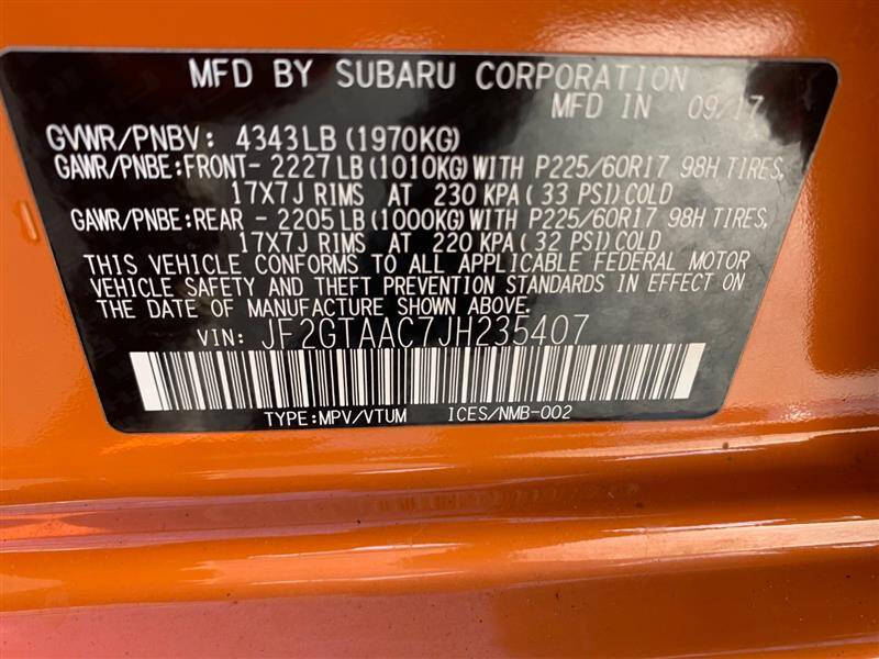 2018 Subaru Crosstrek 2.0i Base