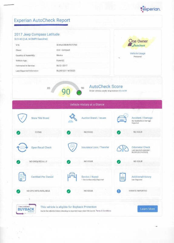 2017 Jeep Compass Latitude