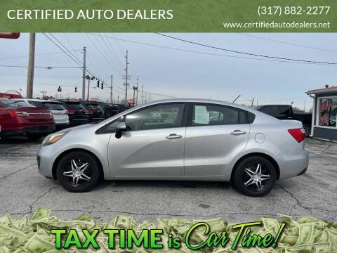 2013 Kia Rio for sale at CERTIFIED AUTO DEALERS in Greenwood IN