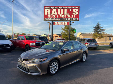 2022 Toyota Camry for sale at RAUL'S TRUCK & AUTO SALES, INC in Oklahoma City OK