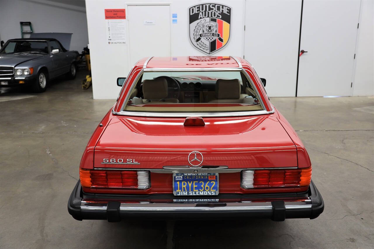 1986 Mercedes-Benz 560-Class for sale at DE AUTOS INC in San Juan Capistrano, CA