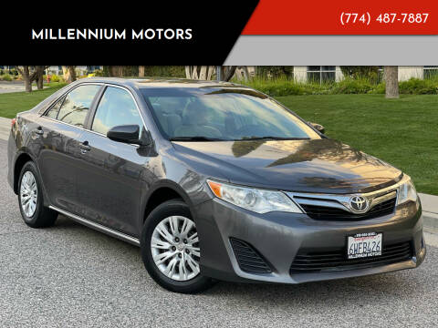 2012 Toyota Camry for sale at MILLENNIUM MOTORS in Van Nuys CA