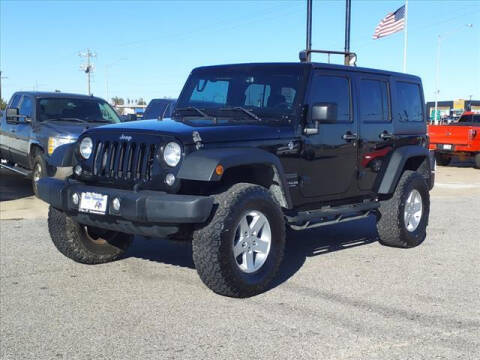 2015 Jeep Wrangler Unlimited for sale at HALLER WHOLESALE AUTO in El Reno OK