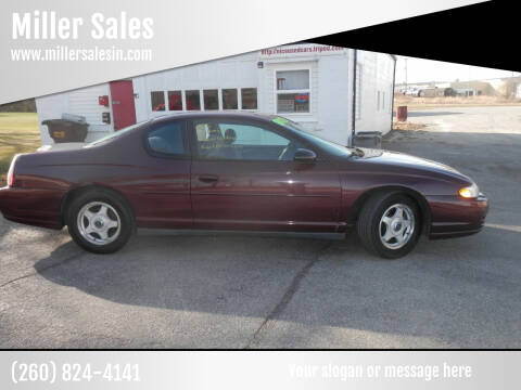 2004 Chevrolet Monte Carlo for sale at Miller Sales in Bluffton IN