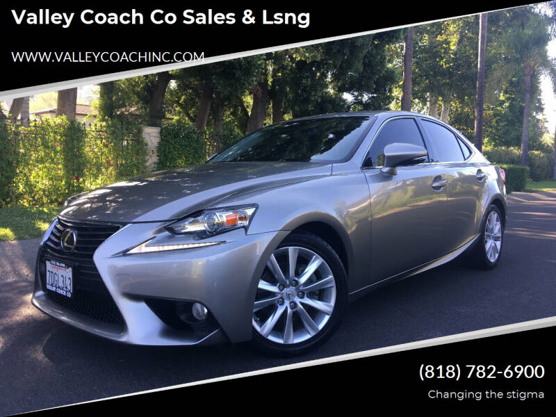 2014 Lexus IS 250 for sale at Valley Coach Co Sales & Leasing in Van Nuys CA