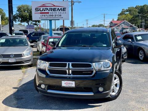 2013 Dodge Durango for sale at Supreme Auto Sales in Chesapeake VA