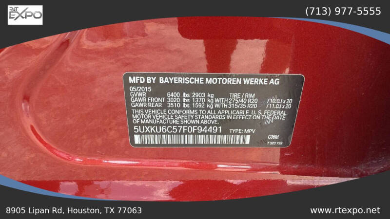 2015 BMW X6 xDrive50i