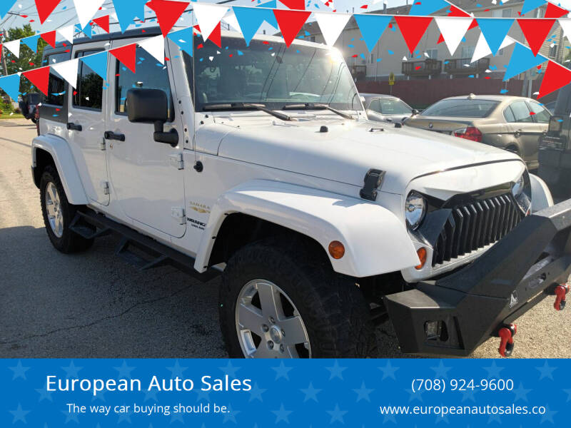 2012 Jeep Wrangler Unlimited for sale at European Auto Sales in Bridgeview IL