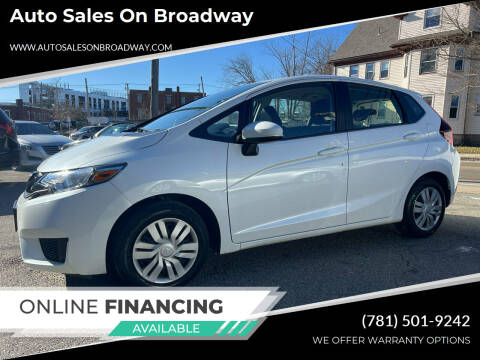 2017 Honda Fit for sale at Auto Sales on Broadway in Norwood MA