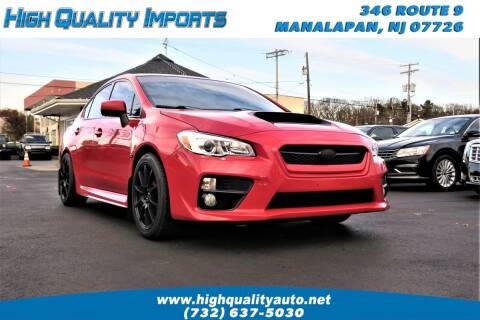 2016 Subaru WRX for sale at High Quality Imports in Manalapan NJ