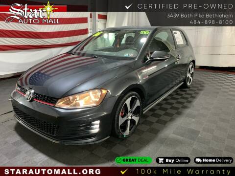 2016 Volkswagen Golf GTI for sale at STAR AUTO MALL 512 in Bethlehem PA