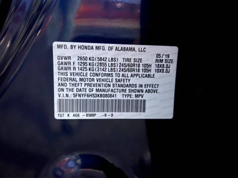 2019 Honda Pilot EX-L