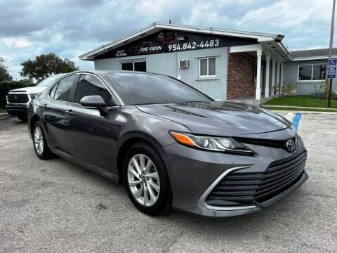 2021 Toyota Camry for sale at One Vision Auto in Hollywood FL