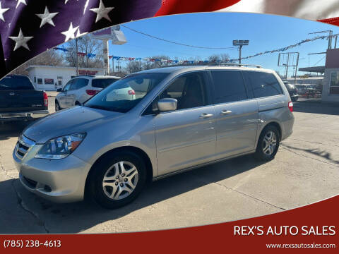 2006 Honda Odyssey for sale at Rex's Auto Sales in Junction City KS